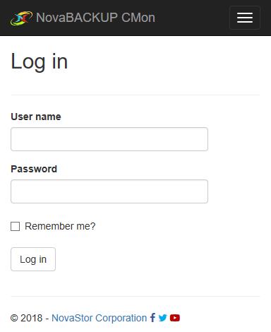 Log in