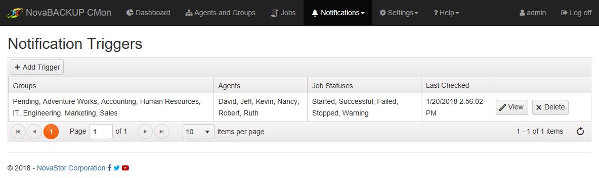 Notification Triggers